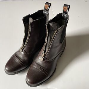 Ariat Heritage Breeze IV Paddock Boots Women 6B Chocolate Leather Riding Zip